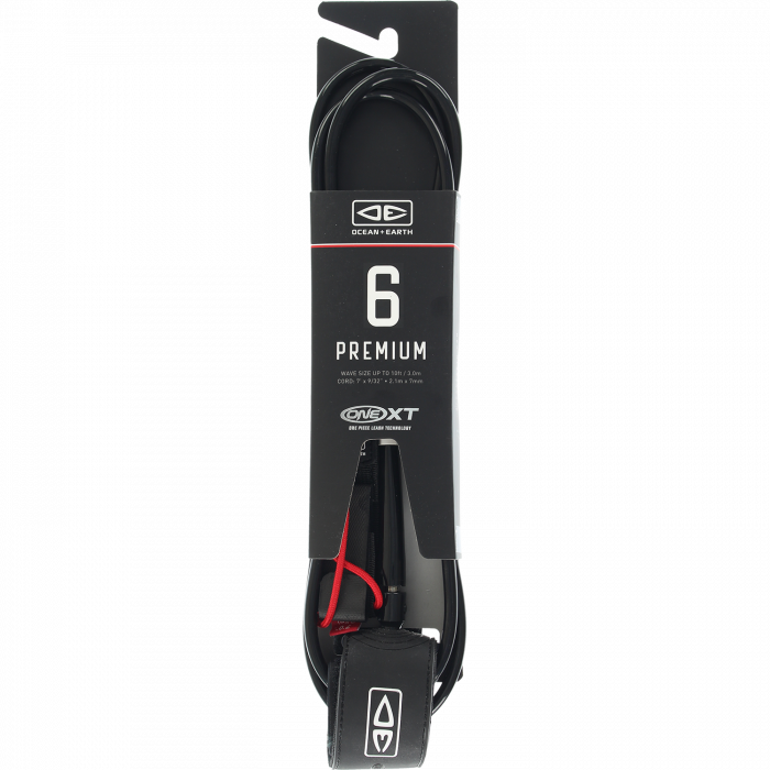 O&E One XT Premium Leash 6' - Black