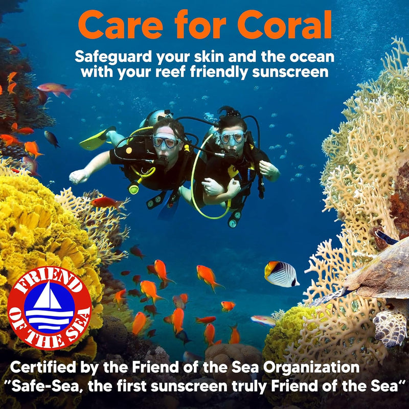 Safe Sea Jellyfish Sting-Blocking Sunscreen, SPF 50+ Lotion 4oz Sunblock