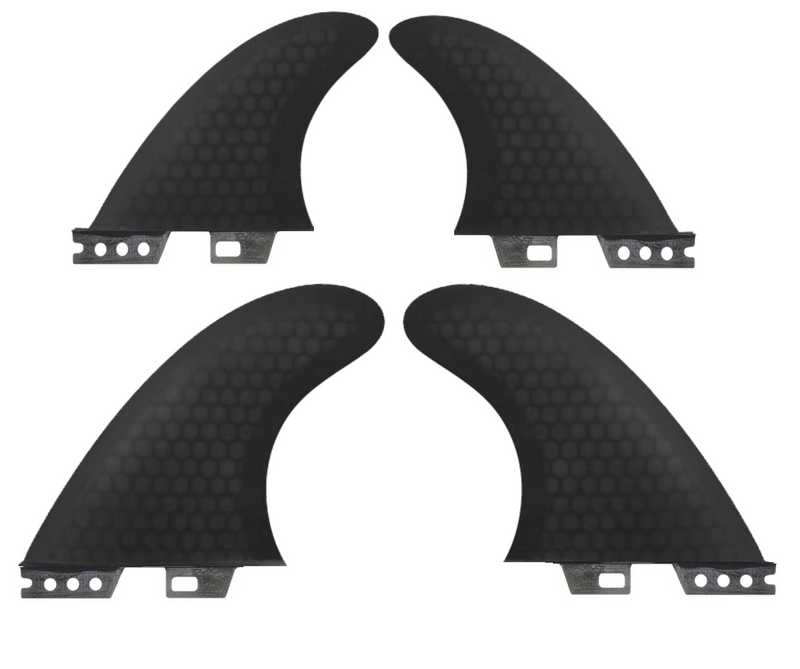 PRYDE Medium Quad Fiberglass Honeycomb 4-fin set - Futures or FCSII