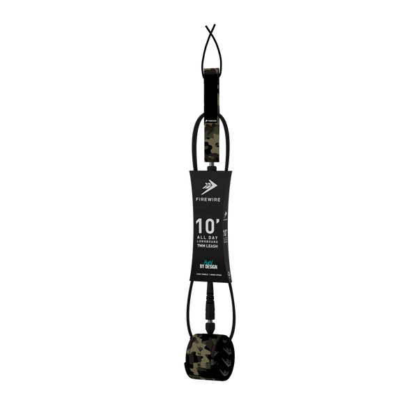 Firewire All Day 7mm Regular Longboard Leash - Camo