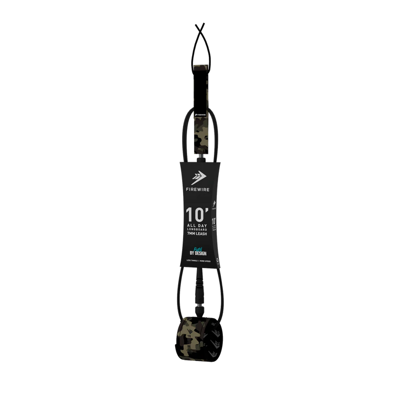 Firewire All Day 7mm Regular Longboard Leash - Camo