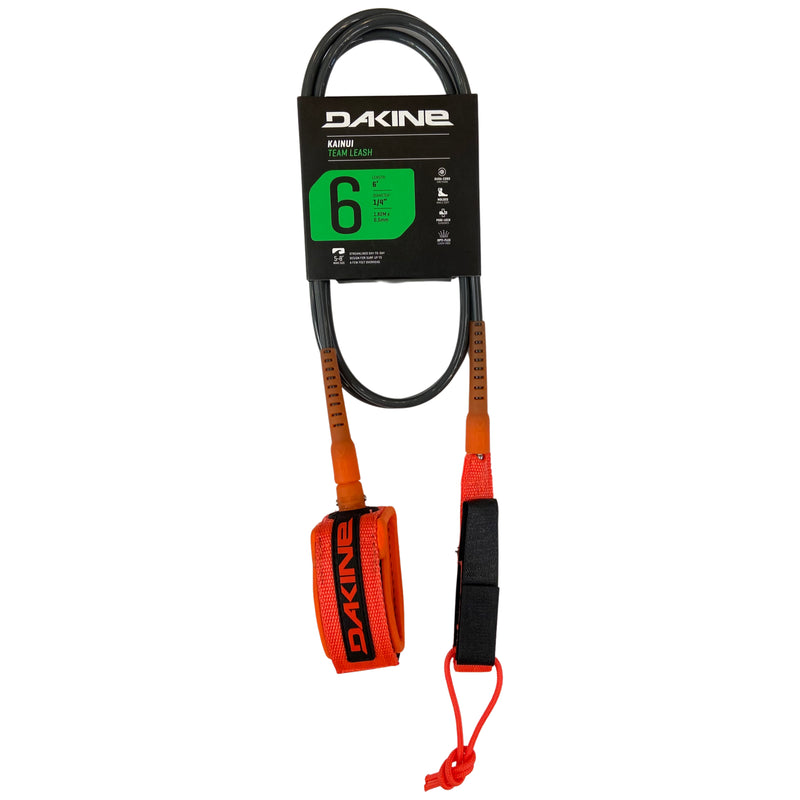 Dakine Kainui Team Leash - 6', 7', 8', 9' in Shadow