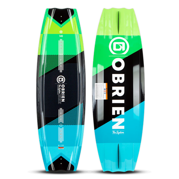 OBrien System Combo - Wakeboard Wake - 140cm (2024) and Clutch Bindings Size 7 - 11