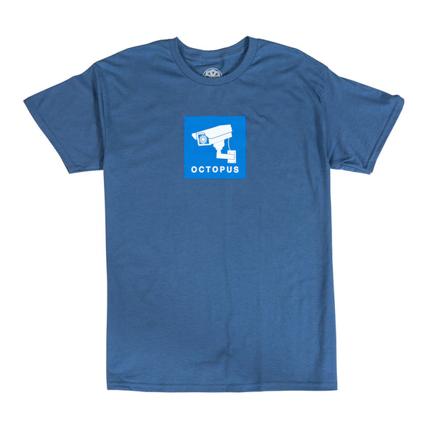 Octopus Surveillance Tee - Cobalt