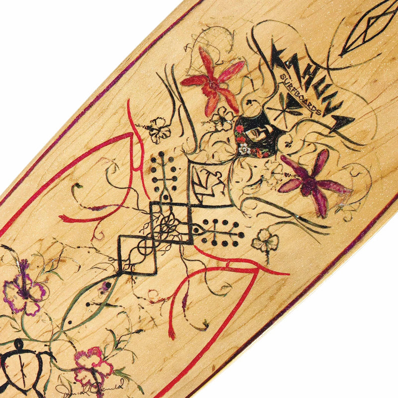 Kahuna Creations Pohaku Wahini tabla Land Paddle Longboard - 46 pulgadas