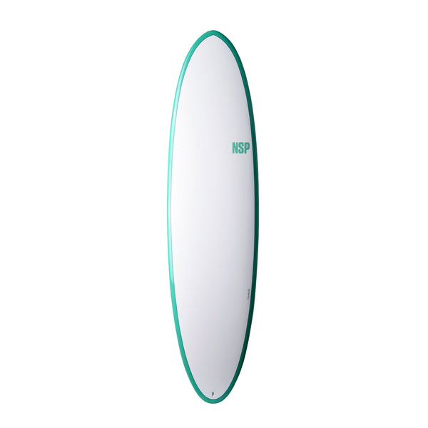NSP Elements HDT Funboard Mid-Length white - Futures Quad