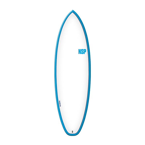 NSP Elements HDT 5'10" Tinder-D8 blue/white - Futures Quad-Plaia Shop