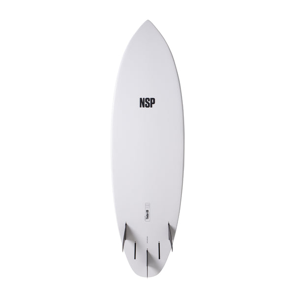 NSP Elements HDT Tinder-D8 6'6" white - Futures Quad-Plaia Shop