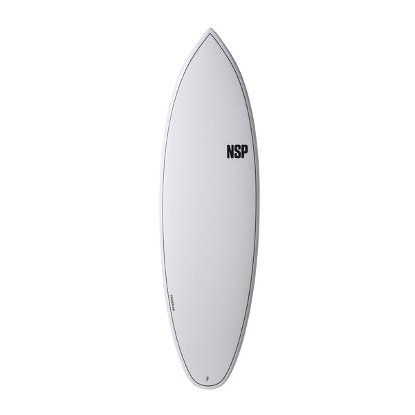 NSP Elements HDT Tinder-D8 6'6" white - Futures Quad-Plaia Shop